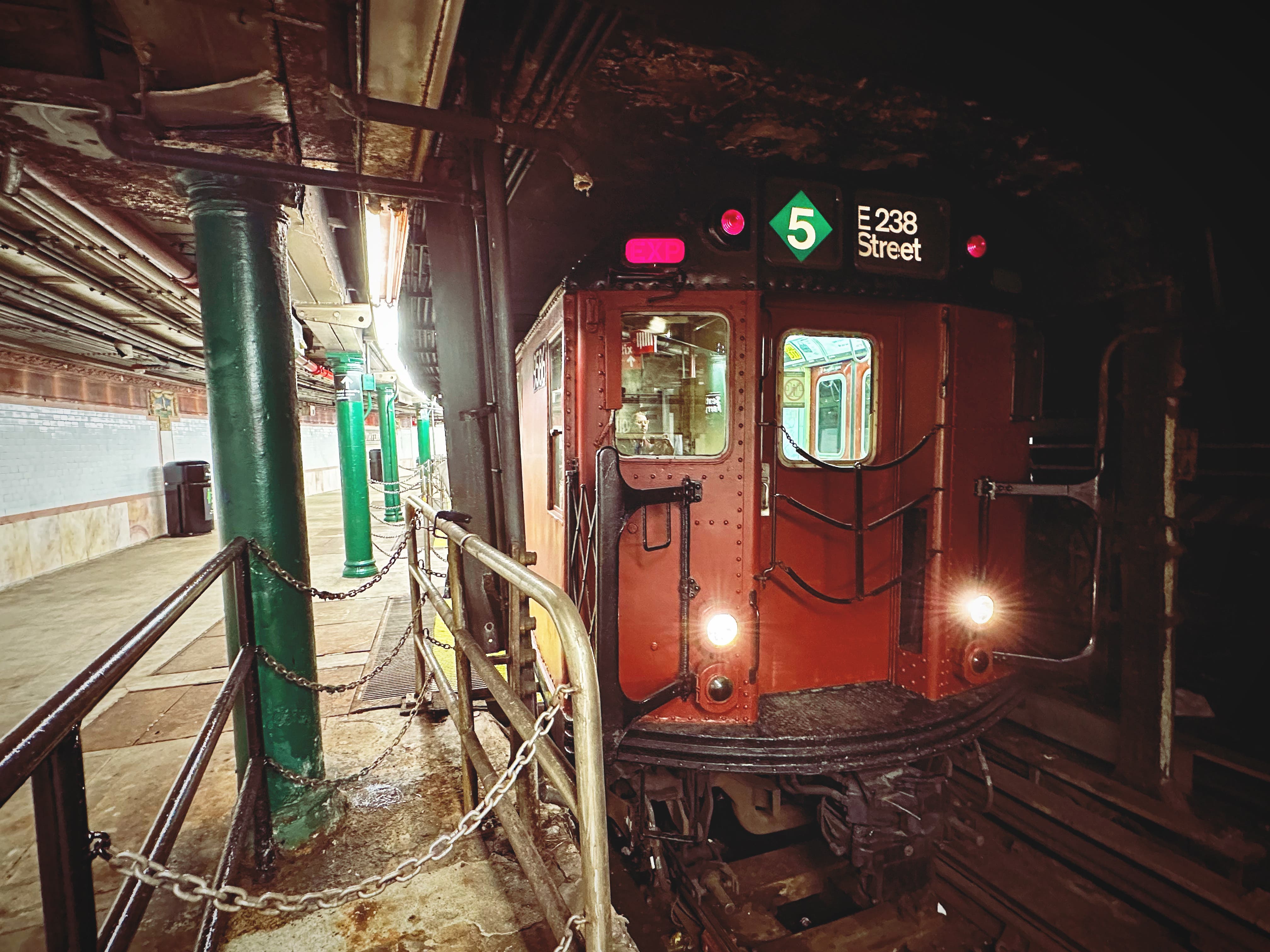 Flyer for Nostalgia Ride: Redbird Subway Cars to Old South Ferry Station