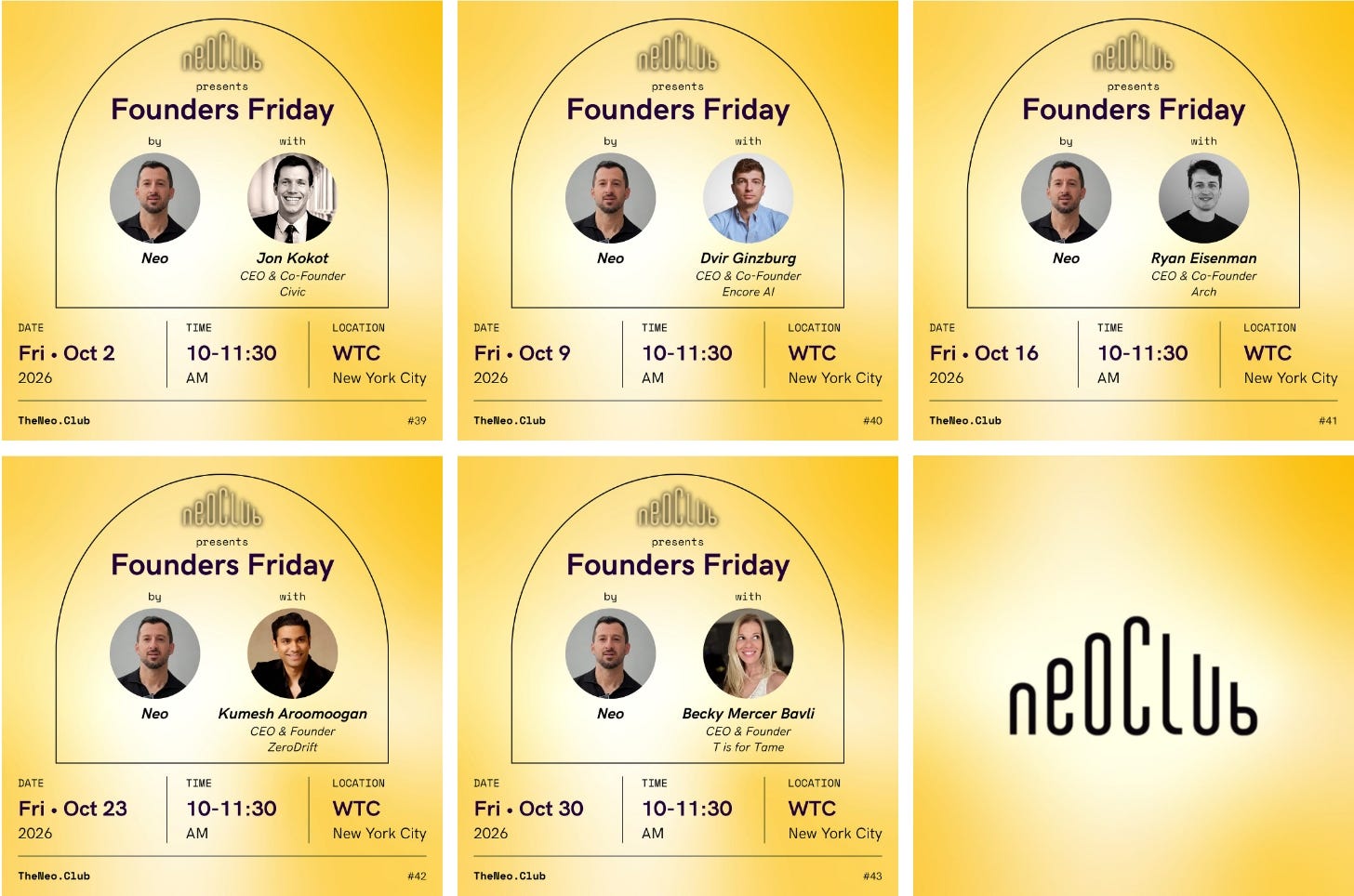 Flyer for Founders Friday presents Becky Mercer Bavli