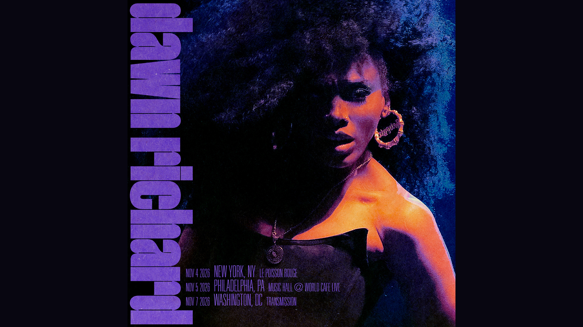 Flyer for Dawn Richard