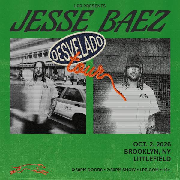 Flyer for JESSE BAEZ DESVELADO Tour
