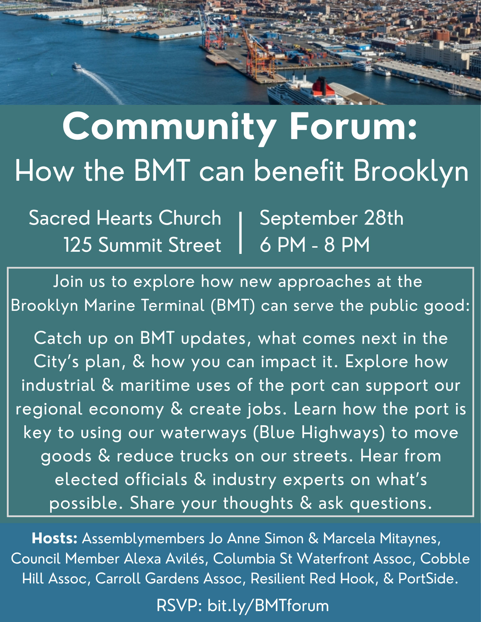 Flyer for Community Forum: How the BMT can benefit Brooklyn