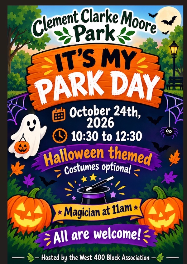 Flyer for It’s My Park Day: Halloween Celebration