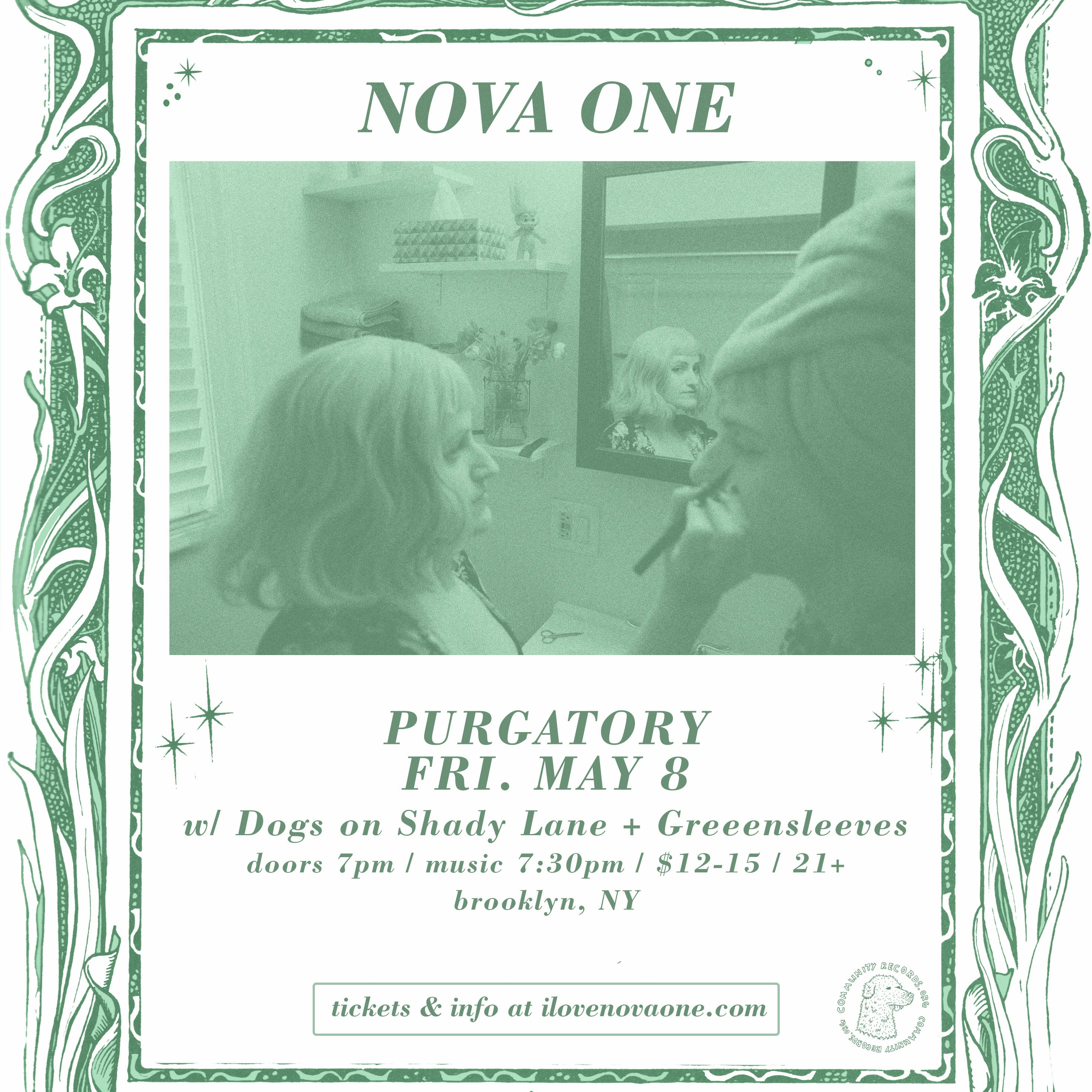 Flyer for NOVA ONE w/ Dogs on Shady Lane + Greeensleeves