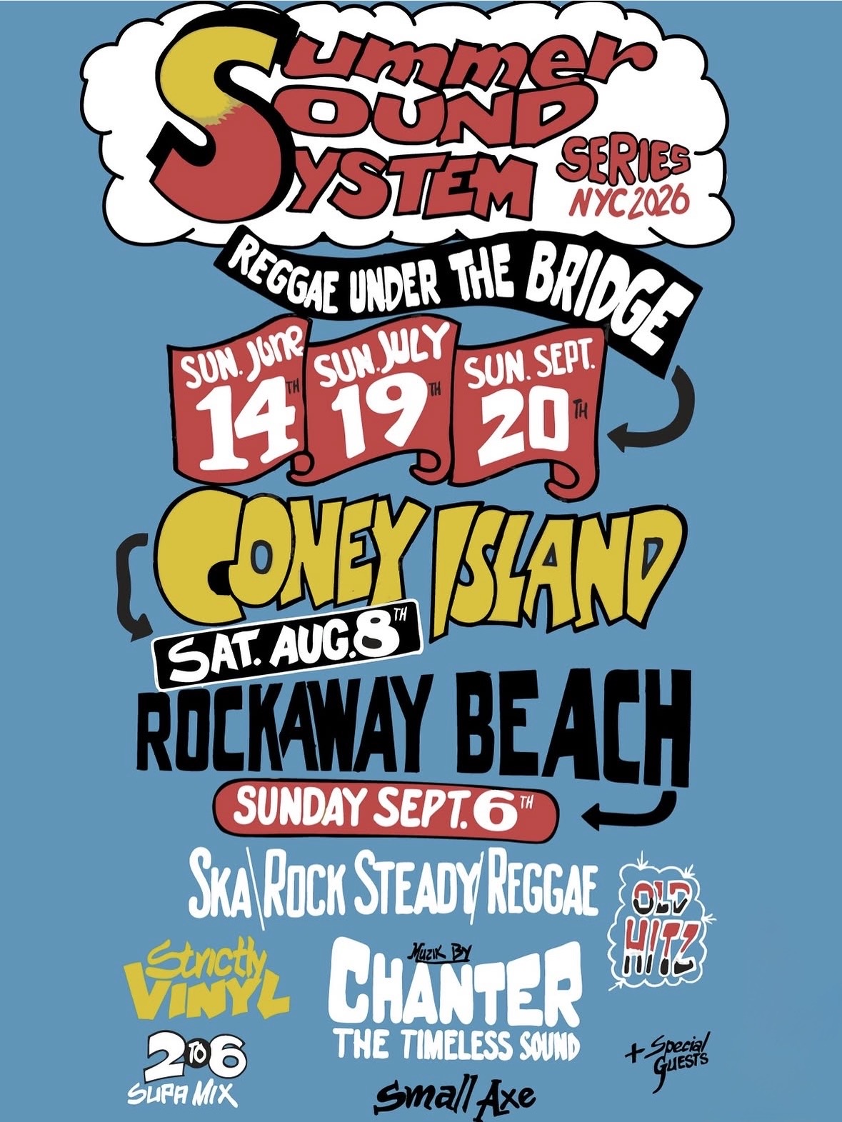 Flyer for Summer Sound System NYC2026: Rockaway Beach