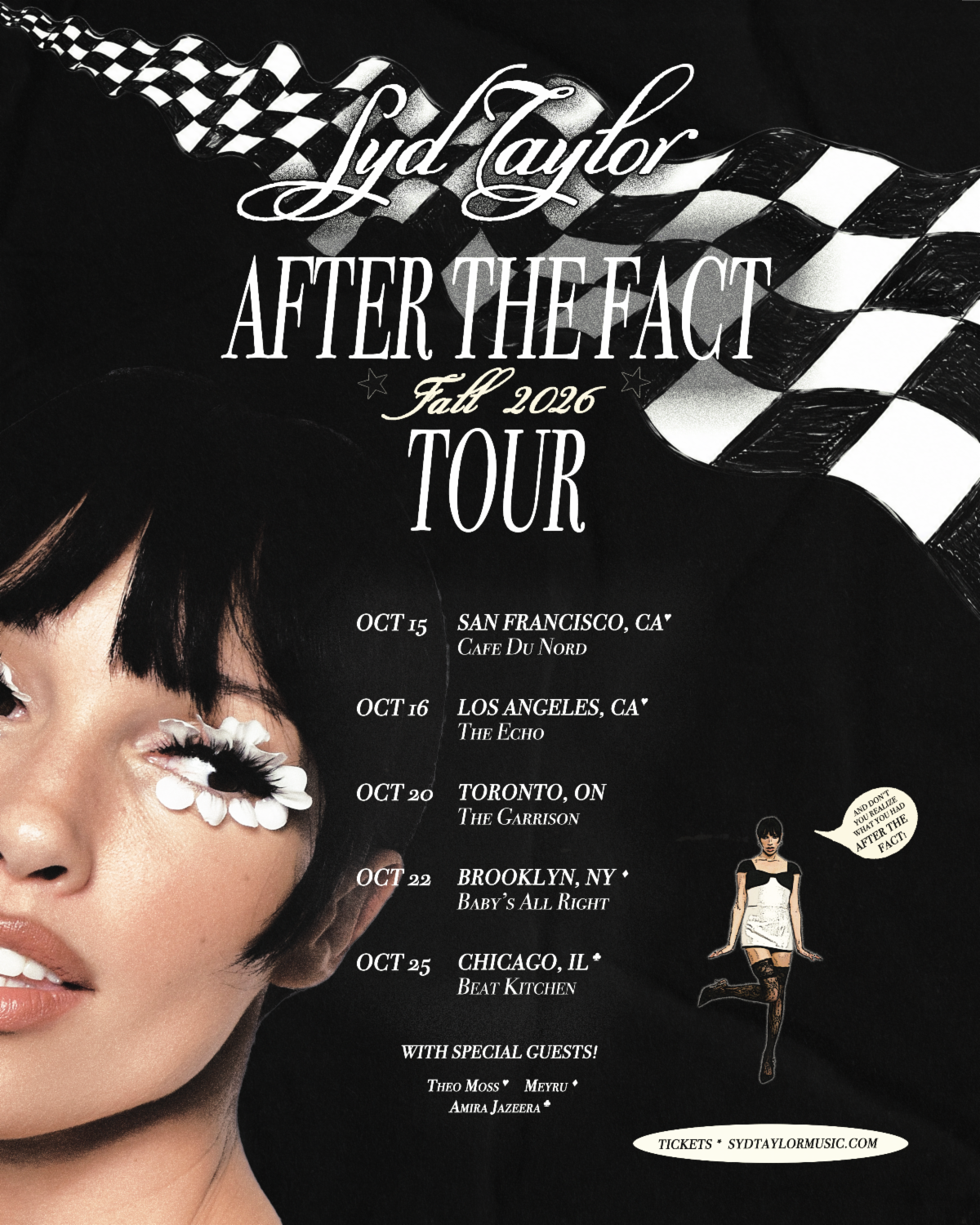Flyer for Syd Taylor: After The Fact Fall 2026 Tour