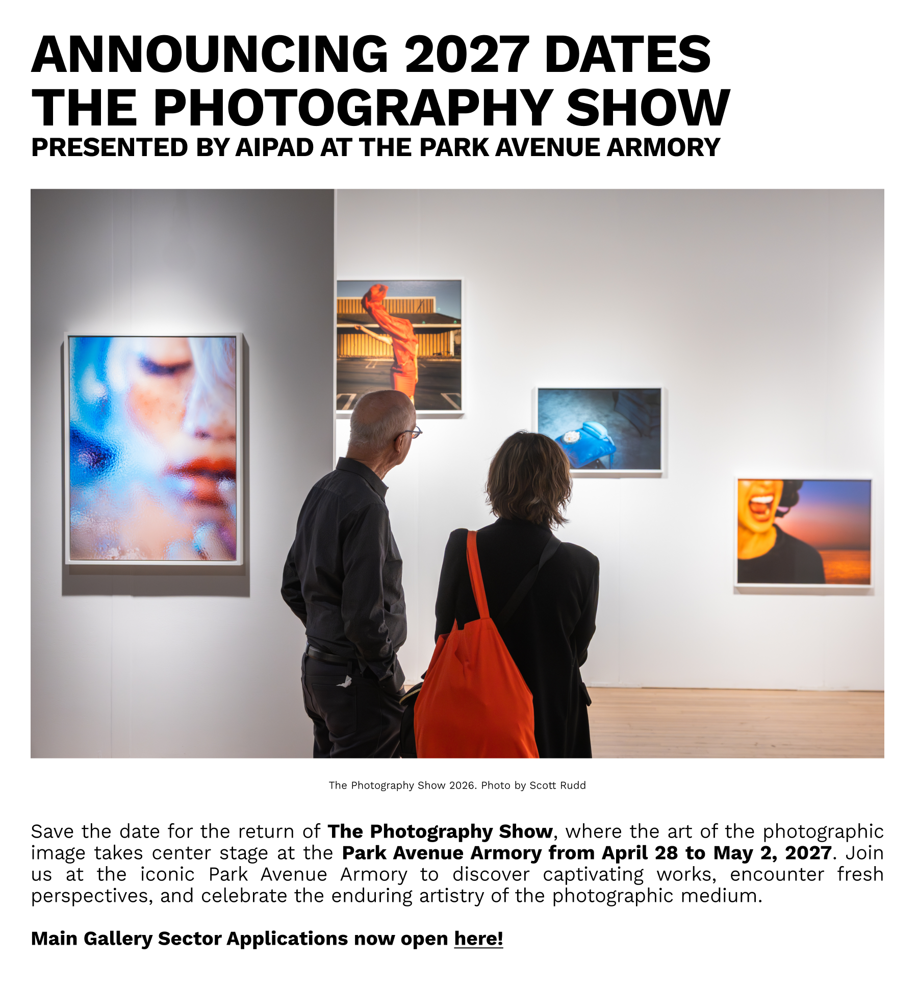 Flyer for The Photography Show