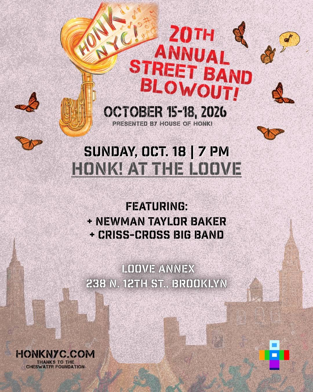 Flyer for HONK! At the Loove Finale