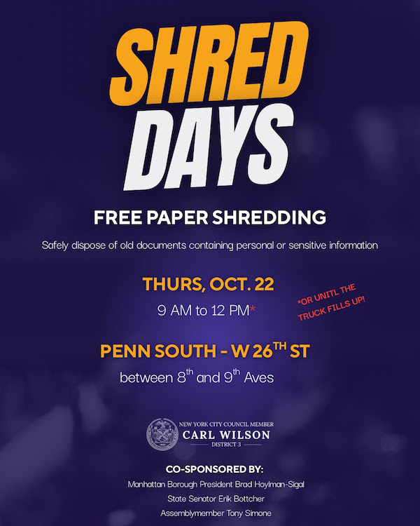 Flyer for Shred Day