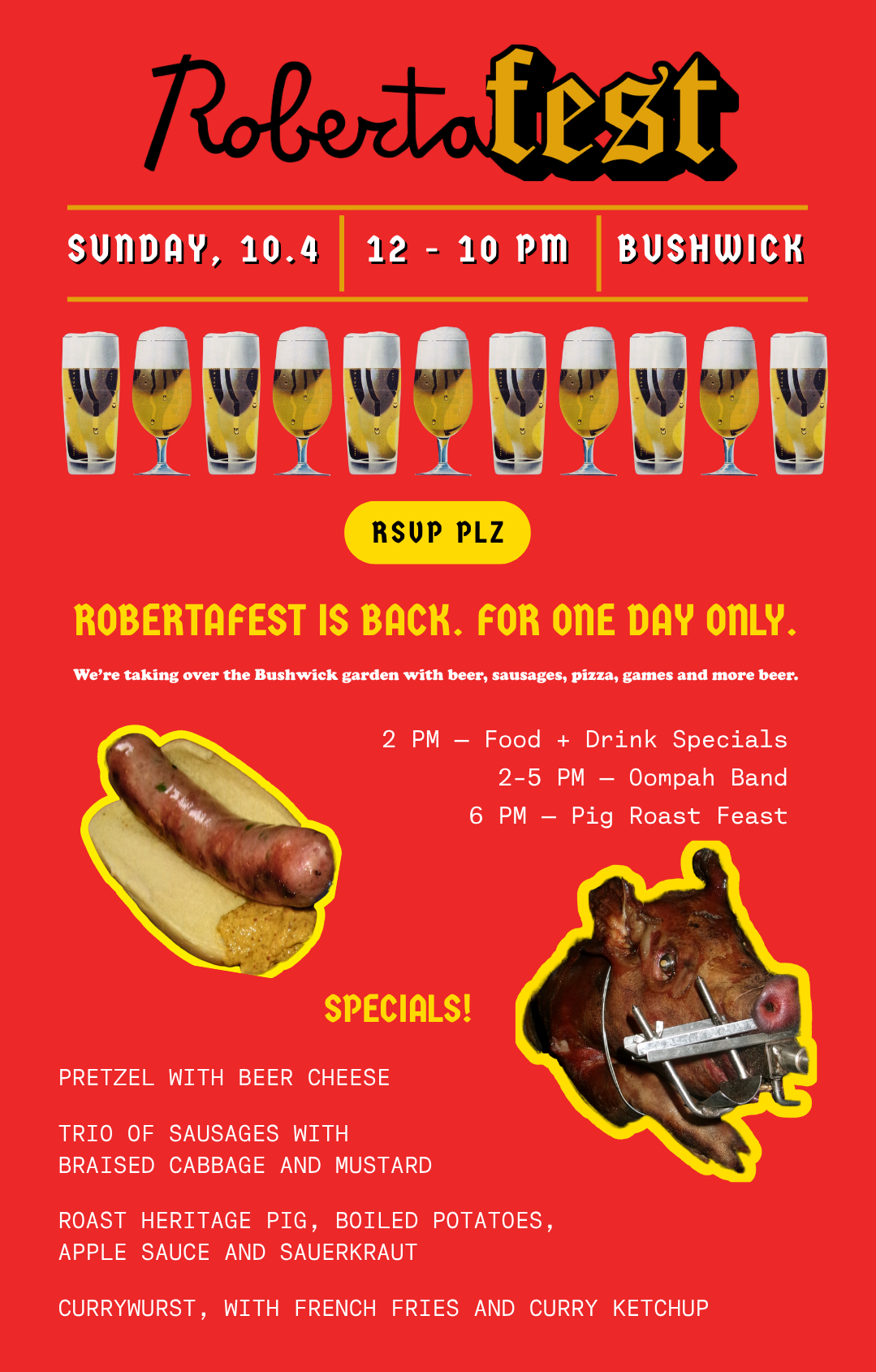 Flyer for Robertafest