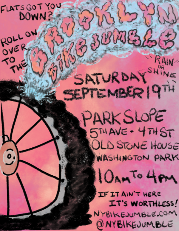 Flyer for Brooklyn Bike Jumble