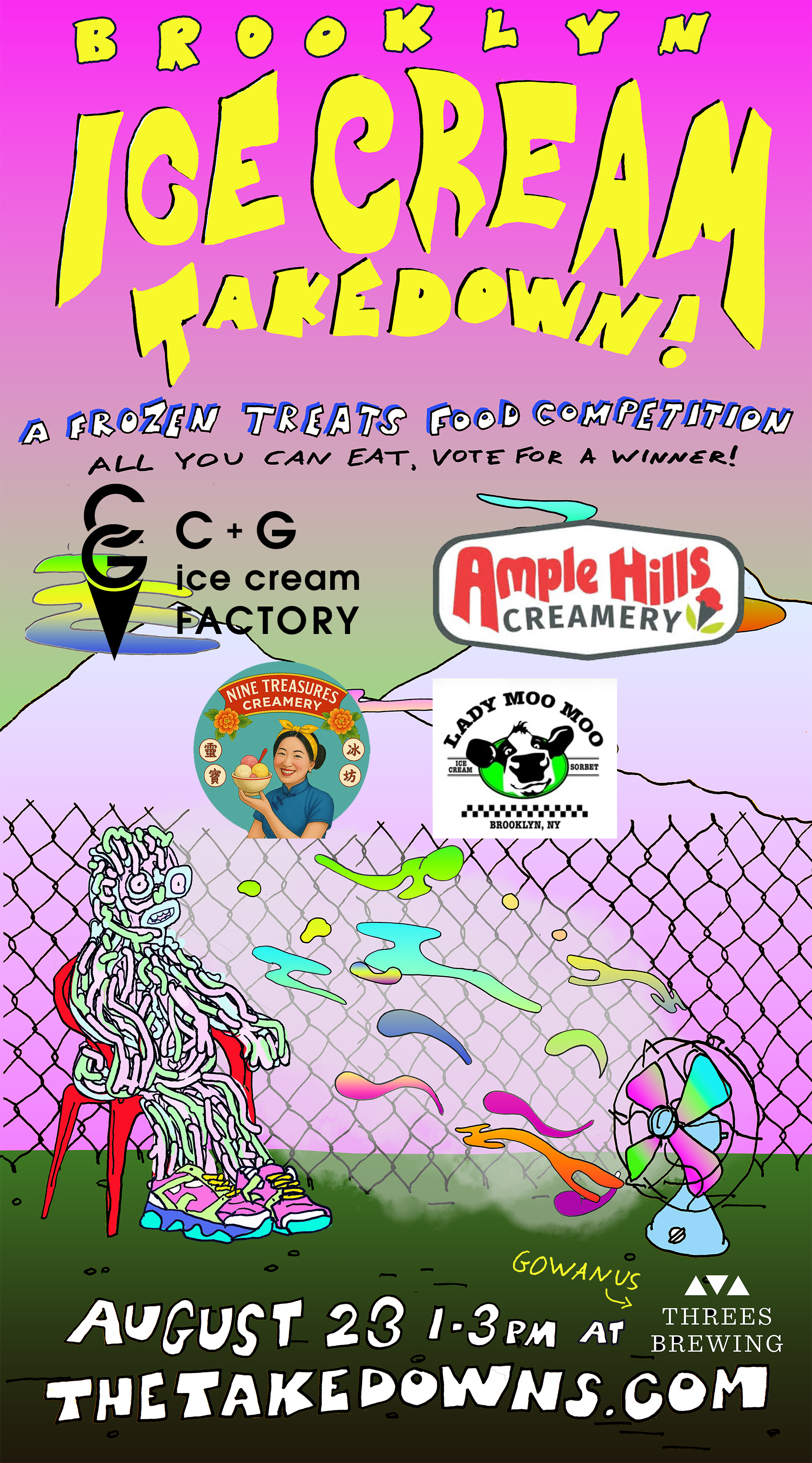 Flyer for Brooklyn Ice Cream Takedown