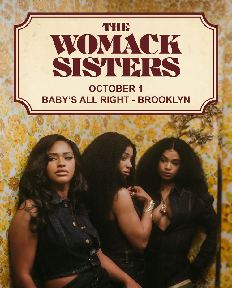 Flyer for The Womack Sisters
