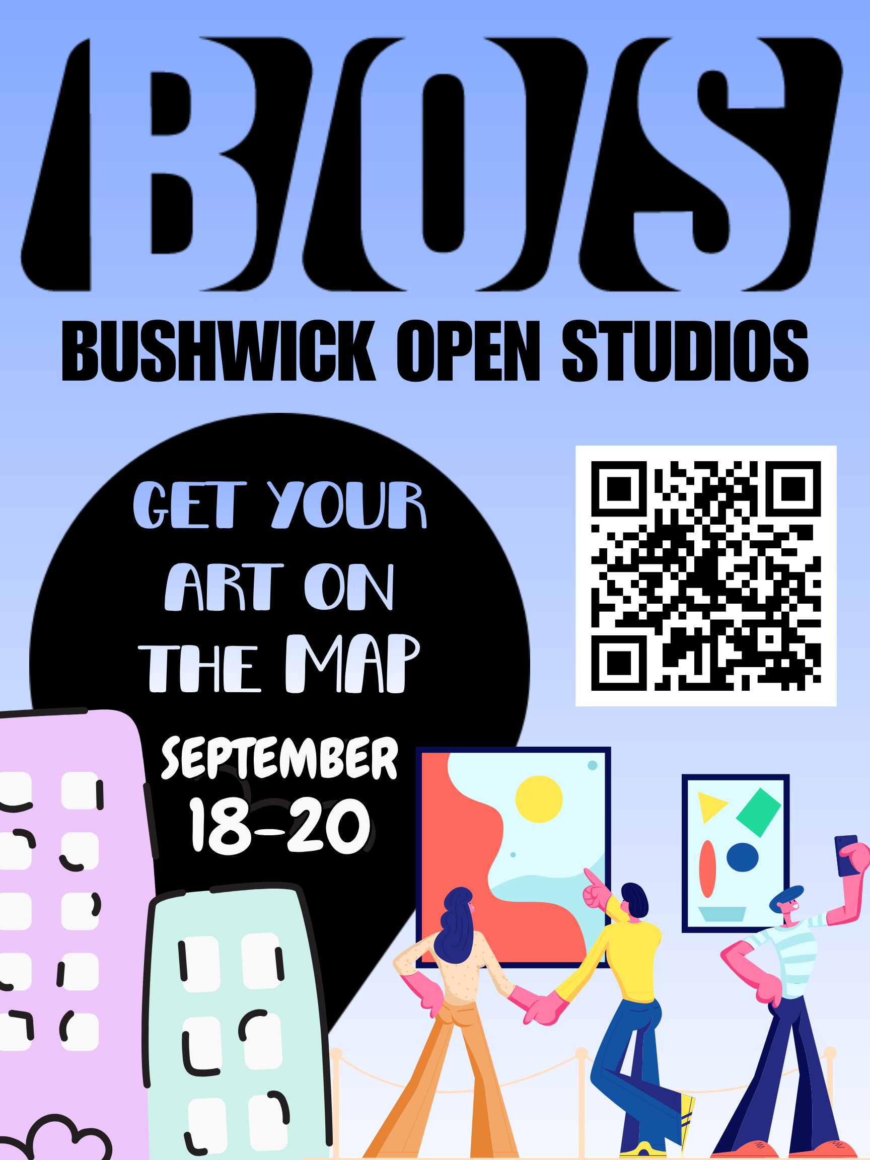 Flyer for Bushwick Open Studios 2026
