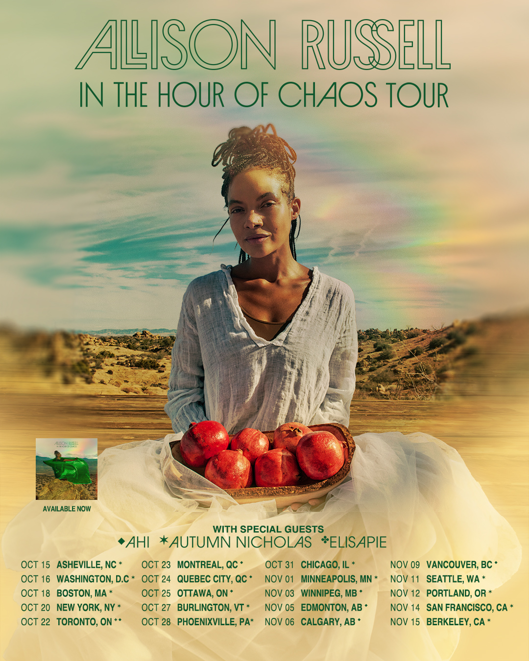 Flyer for Allison Russell: Fall Headline Tour