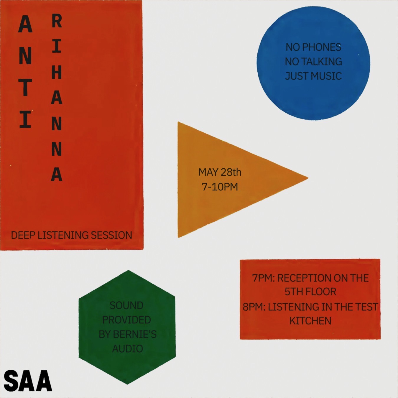 Flyer for ARIHANNA DEEP LISTENING SESSION