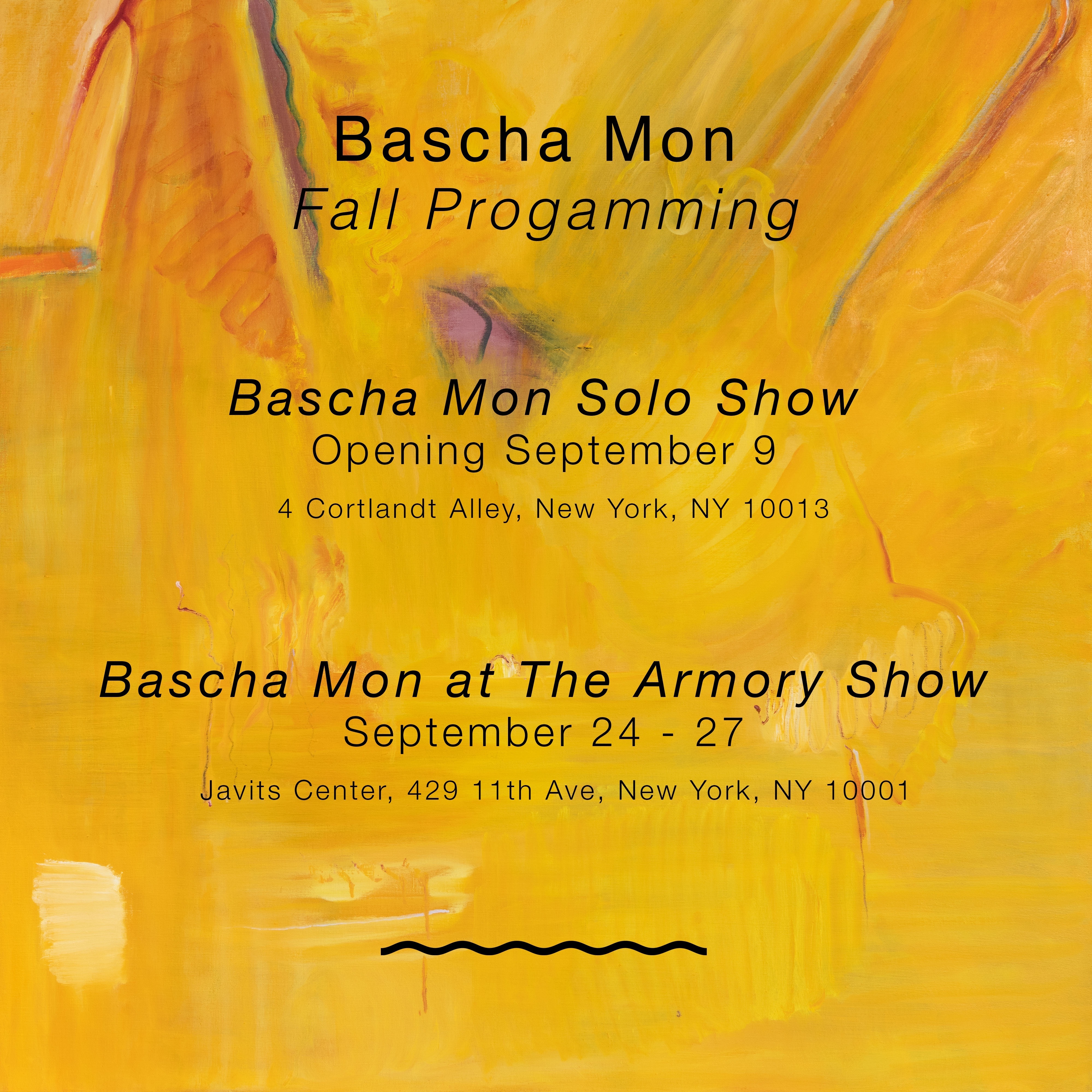 Flyer for Bascha Mon at The Armory Show