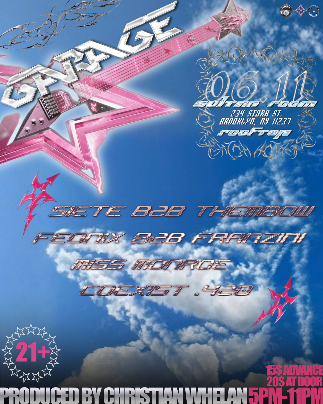 Flyer for Garage