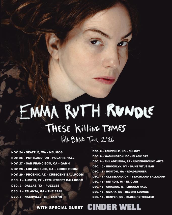 Flyer for Emma Ruth Rundle: These Killing Times Full Band Tour