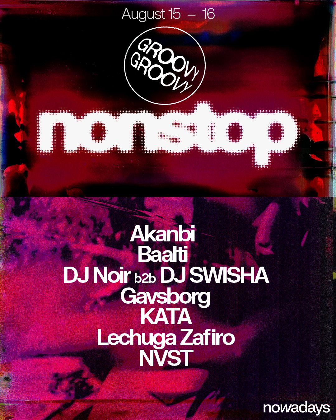 Flyer for NONSTOP GROOVY BIZNESS